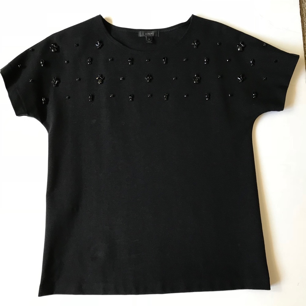 J.Crew Top with gem detail